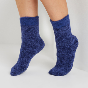Chaussettes en laine pour femmes en gros, douces, chaudes, thermiques, pour l'hiver, avec logo personnalisé, fabricant OEM ODM, marque privée - Product Image 5