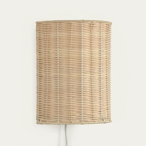 Natural rattan wall <b>lights</b> for <b>indoor</b> decor premium lamp sconce competitive price handmade sconces - Product Image 5