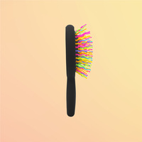 [JWORKS EXT] EYECANDY RAINBOW VOLUME S MINI HAIRBRUSH Mini Brosse Démêlante Portable avec Miroir Corée