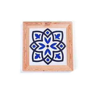 Eco-Friendly Reusable Square Wooden Coaster Traditional Chinese Style Printed <b>Table</b> <b>Protector</b> Paint Home Kitchen Promotional Use - Product Image 1