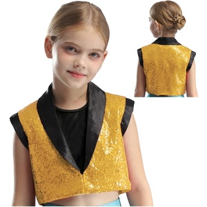 6-16 Personalizado al por mayor Kid Training Dancewear Child Dance Business Girls Lentejuelas modernas Jazz Dance Costume Stage Performance Wear - Product Image 3