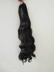 Extensiones de Cabello Natural Remy Indio, Liso y Ondulado, Doble Trama, Grado 12A, Calidad Superior - Product Image 1