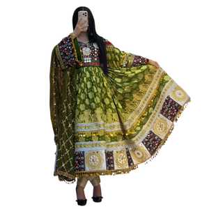 Vestido Afgano Bordado para Mujer, Hecho a Mano, Tradicional, Étnico, Maxi Vestido Bohemio Vintage, Proveedor Mayorista de Ropa - Product Image 1