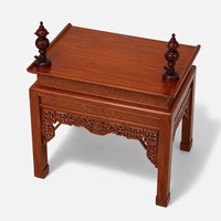 Table d'adoration rectangulaire sculptée à la main en bois Tam Viet Huong, à un niveau, pour altar Kim Tien, réutilisable, pour la maison et les cérémonies ancestrales