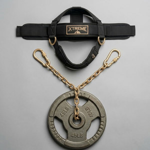 Arnés de Cuello para Entrenamiento de Fuerza en Gimnasio, Arnés de Cuello para Levantamiento de Pesas con Cadena de Acero - Product Image 4