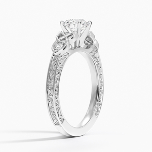 Anillo BOJ 037, Corte Redondo, Plata 925, Anillo de Diamantes Célticos de Aberdeen, 2ct, Color D, VVS1, Moissanita, Certificado GRA, Precio Bajo en Oferta - Product Image 3