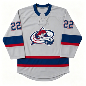 Jersey de Hockey sobre Hielo Sublimado Personalizado con Entrega Rápida, 100% Poliéster, Uniforme de Equipo de Hockey OEM - Product Image 3
