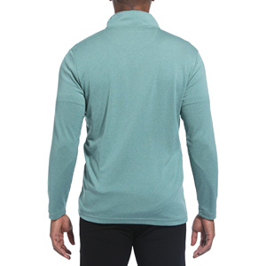 Sweat-shirt à col zippé pour homme de qualité supérieure, pull sport actif à manches longues, séchage rapide, course à pied, extérieur, basique, mélange de coton - Product Image 4
