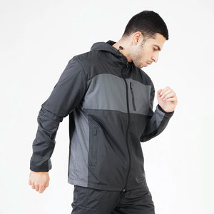 Wholesale Hooded Windbreaker Tracksuit Printed Quick Dry Polyester Training Running with Custom Logo OEM Service Available - Product Image 3