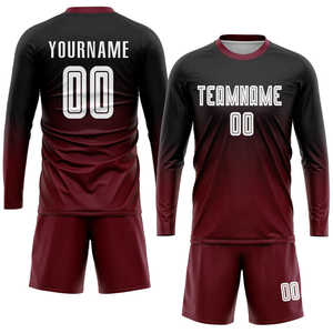 Ensemble de maillots de football personnalisés, uniforme de football, maillot à manches courtes en mesh, nom de l'équipe, numéro du joueur, adulte homme - Product Image 2