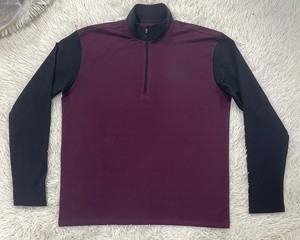 Pull à col montant zippé pour homme, personnalisé, en tissu extensible respirant, fourni par l'usine pour les marques, les tenues d'équipe et l'usage décontracté - Product Image 4