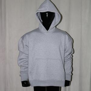 Sweat-shirts à capuche personnalisés brodés, couleur gris cendré, poids lourd 450 GSM, pull-over pour hommes, femmes, unisexe, 100% coton, production urbaine - Product Image 2