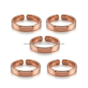 Anillo Magnético de Cobre Puro al por Mayor y Anillo de Boda de Moda - Diseño Art Deco Unisex con Talla Personalizada y Opciones de Color Personalizadas - Product Image 1