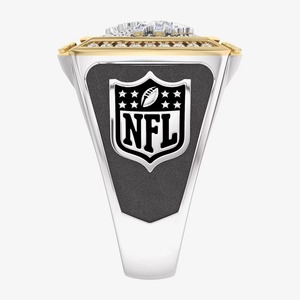Anillo de Campeonato de los Detroit Lions, Totalmente Personalizado, Clásico, de Dos Tonos, para Hombre, Personalizado para Escuela Secundaria o Universidad, Aleación, VVS, Moissanita, Único - Product Image 3