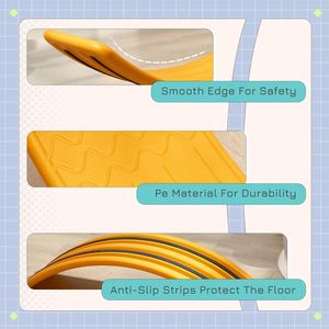 Tavola di Equilibrio Personalizzata in ABS Arancione 32.3 Pollici per Fitness ed Esercizi Fisici - Product Image 6