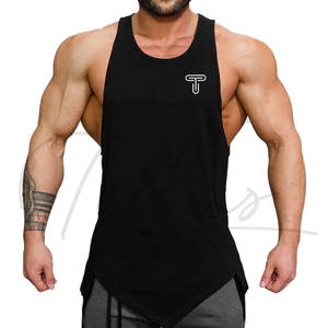 Débardeur de sport pour homme, coupe musclée, sans manches, séchage rapide, 100% coton - Product Image 3