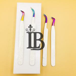 Pinzas para Extensión de Pestañas Nuevas, Pinzas Planas de Acero Inoxidable para Pestañas MINK, Oferta de Logotipo Personalizado, Caja de Embalaje para Pinzas de Pestañas, MOQ - Product Image 6