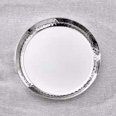 Elegance Hammered <b>4</b> Inch Stainless Steel Coasters <b>Set</b> of <b>4</b> Metal Drink Coasters <b>for</b> Coffee <b>Table</b> <b>Dining</b> Home Decor - Product Image 6