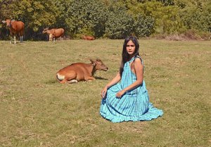 Women Blue Tie Dye Cotton Maxi <b>Dress</b> Sleeveless Backless <b>Boho</b> Beach <b>Dress</b> Tiered Summer Resort Wear - Product Image 5