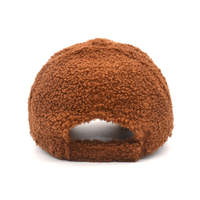 Casquette de baseball personnalisable en polaire Teddy avec texture Sherpa douce, visière incurvée, chapeau d'hiver décontracté, logo personnalisé, vente en gros de couvre-chefs