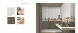 กระเบื้องผนังสีขาวขนาด 300x300 มม. ลายสุ่ม พิมพ์ลายดิจิทัล กระเบื้องเซรามิกตกแต่งสำหรับห้องน้ำ โรงแรม และสุขภัณฑ์ - Product Image 4