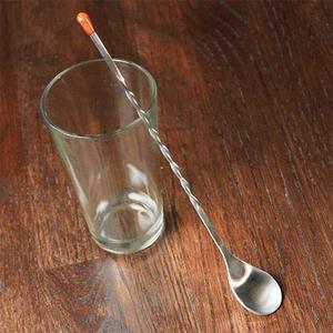 Wholesale Manufacturer Stainless Steel <b>Bar</b> Spoon with Red Knob Professional Mixing Cocktail Stirrer for Cocktails Beverages - Product Image 5