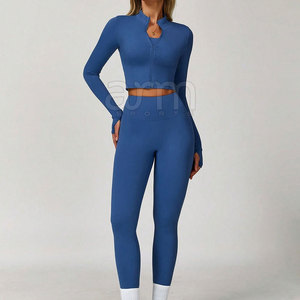 Conjunto de Yoga de 3 Piezas para Mujer, Último Estilo, MOQ Bajo, Venta Directa de Fábrica, Conjunto de Yoga de Alta Calidad - Product Image 4