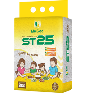 Riz Blanc Long Grain Variété ST25 Aromatique Doux 5% Brisures, Sac de 25kg, Durée de Conservation 12 Mois, OEM/ODM en Gros, Certifié ISO - Product Image 1