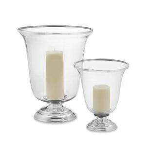 <b>Dinner</b> Decoration Tabletop Centerpiece Tea Light <b>Candle</b> Holders Top Selling Transparent Glass and Stainless Steel Metal - Product Image 1