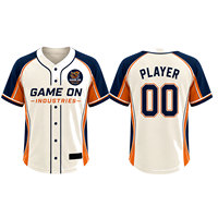 Maillot de baseball personnalisé à manches courtes et col en V pour homme, imprimé par sublimation, respirant, antibactérien, grandes tailles – Offre Spéciale