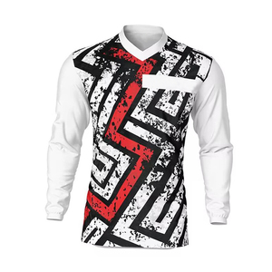 Jersey de Ciclismo MTB de Alta Calidad, 100% Poliéster, Ligero, Absorbente de Humedad, Personalizable, para Hombre, OEM, ODM, Venta al Por Mayor - Product Image 1