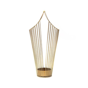 Porte-parapluie en métal rose, design moderne et décoratif, nouveau modèle, organisateur de rangement pour la maison et le bureau - Product Image 5