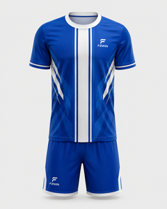 Ensemble de maillot de football pour homme F2WIN, manches courtes, col en V, maille solide, respirant, séchage rapide, évacuation de l'humidité, vêtements de sport pour toutes les saisons - Product Image 2