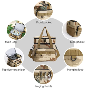 modern urban <b>insulated</b> meal bag large capacity thermal storage for fresh food and rugged outdoor dining - Product Image 6