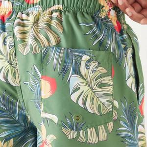 Shorts de Baño Estampados para Hombre, Secado Rápido, Cintura con Cordón Ajustable, Traje de Baño Ligero y Elegante para Verano - Product Image 4