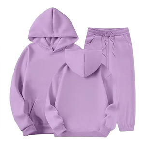 Chándal de Maternidad de Invierno de Talla Grande con Logotipo Personalizado de Alta Calidad |   Conjunto Deportivo Informal de Sudadera con Capucha y Pantalones Deportivos para Hombre y Mujer - Product Image 1