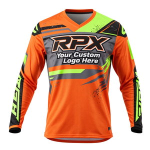 Jersey de Motocross Sublimado Personalizado de Alta Calidad, Impermeable, Cortavientos, de Secado Rápido y Transpirable - Product Image 1