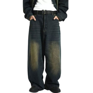 Pantalones de Hombre de Último Diseño, Cómodos, Holgados, Lavados, Transpirables, Estilo Baggy - Product Image 1