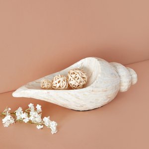 Escultura de concha marina en venta, estatua decorativa hecha a mano de nácar, figurita hecha en Vietnam. - Product Image 6