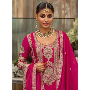 Ensemble de vêtements de soirée haut et bas Dupatta pour femmes styliste - Product Image 3