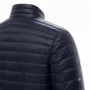 Chaqueta acolchada personalizada de alta calidad color azul marino para unisex, transpirable, a prueba de viento, informal, para hombre, para uso en invierno. - Product Image 5