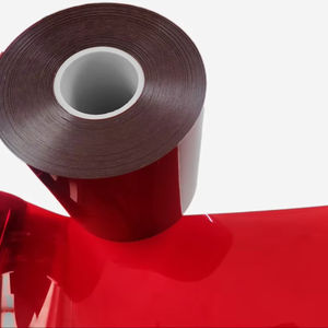 Rollo de Película Rígida de PVdC de Grado Médico para Envasado Farmacéutico, Precio de Liquidación de Fábrica, Color Rojo, 335 micras x 215 mm - Product Image 1