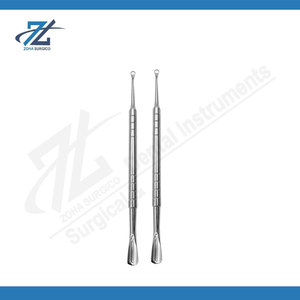 Pousse-cuticules en acier inoxydable écologique, double extrémité, outil de nettoyage des ongles, professionnel, manucure, pédicure, réutilisable, salon - Product Image 2