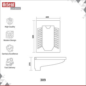 Inodoros de Cerámica de Alta Calidad, Duraderos, Resistentes a las Manchas, de Color Blanco, de Lujo, Muy Demandados y Más Vendidos - Product Image 3
