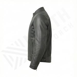 Chaqueta de Motociclista de Cuero Genuino para Hombre de la Mejor Calidad, Nueva Colección de Invierno, Chaquetas de Motocicleta con Protecciones Desmontables Personalizadas - Product Image 3