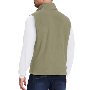 Chaleco de Forro Polar para Hombre, Cuello Alto, Cierre de Cremallera, Resistente al Viento, Ropa Casual para Exteriores, Bolsillos con Cremallera, para Clima Frío, Cómodo, Precio Bajo - Product Image 2
