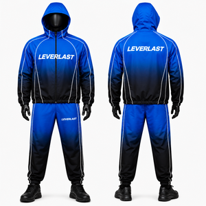 Conjunto Deportivo Personalizado Cortavientos para Hombre, Chaqueta con Capucha y Pantalones, Fabricante OEM, Venta al Por Mayor - Product Image 1