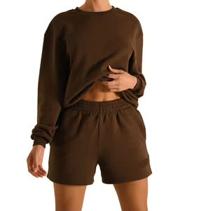 Shorts de sport pour femmes à taille haute, respirants, en coton et polyester, séchage rapide, écologiques, shorts de sport pour femmes - Product Image 2