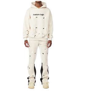 Street Wear Regular Fit Joggers 2 piezas Set Hombres Chándal Tech Fleece 100% Algodón Ropa deportiva Chándal para hombres - Product Image 1