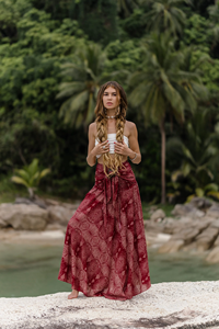 Falda Maxi Bohemia y Vestido con Estampado Mandala, Cómodo, Estilo Boho, para Festivales, Playa, Vacaciones, Regalo para Ella, a Precio de Mayoreo - Product Image 3
